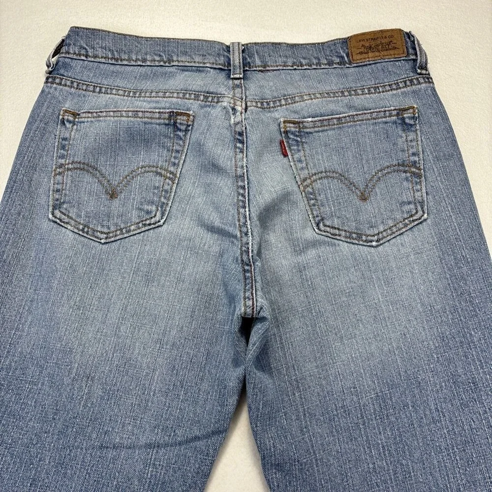 Levis 515 Womens Jeans 8L 31x33 Boot Cut Light Wash‎ Faded Barn Chore Hipster